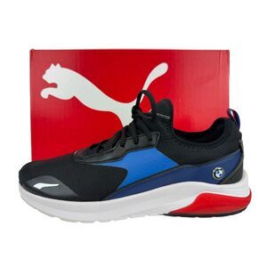Puma BMW MMS Electron Mens Running Shoes 10.5-PRO Puma Black‎ Strong Blue-EUC